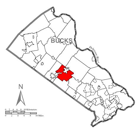 (<b>Polling Places</b> are subject to change) Changes from previous election highlighted. . Doylestown township map